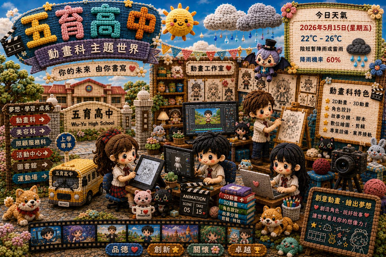 五育高中。就是精彩